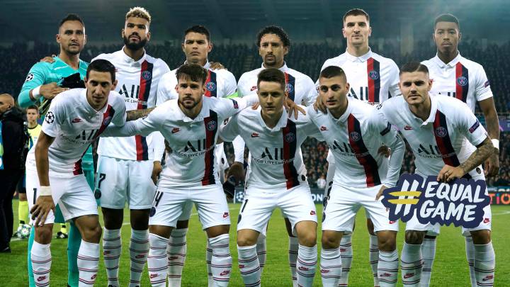La plantilla del PSG en formación