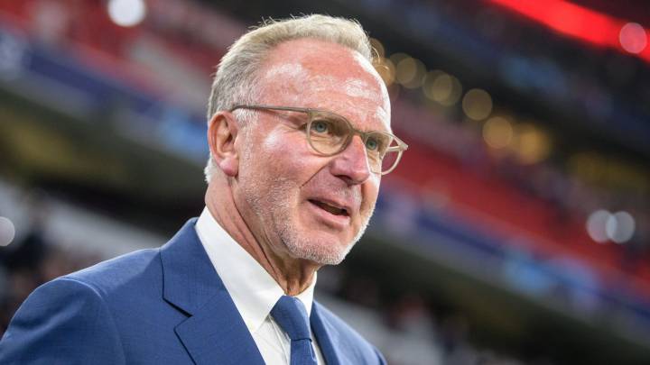 FILED - 18 September 2019, Bavaria, Munich: Bayern Munich chairman Karl-Heinz Rummenigge stands on the touchlines before the start of a soccer match. Rummenigge expects a thrilling Champions League conclusion in Lisbon as the one-legged format adds excitement to the elite event. Photo: Matthias Balk/dpa