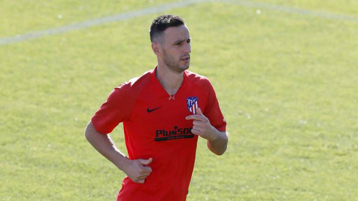Kalinic entrenando con el Atlético