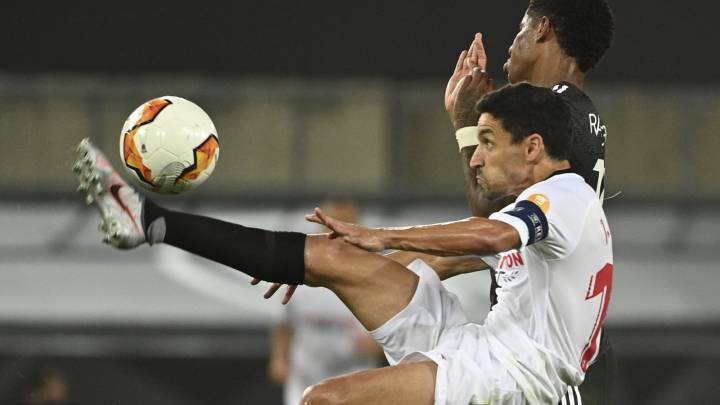 El capitán del Sevilla Jesús Navas afirmó tras pasar a la final de la Europa League que la afición "puede estar orgullosa" y ensalzó a Éver Banega.