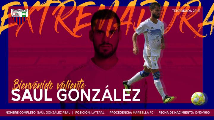 Saúl González, otro ex Marbella que recala en el Extremadura