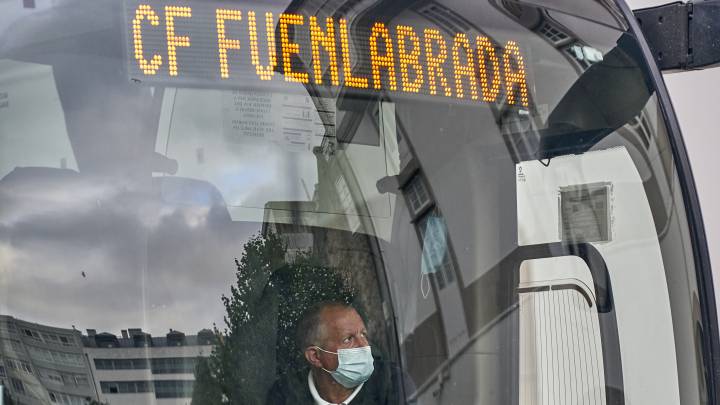 El autobus del Fuenlabrada