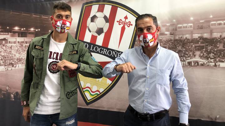 Iago López choca el codo en su vuelta cedido a la UD Logroñés