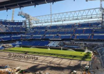 Replanting the Bernabéu underway