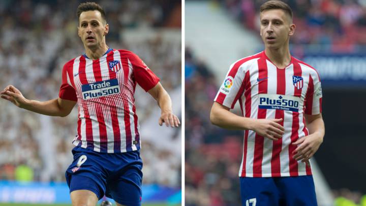 Kalinic y Saponjic con el Atlético.
