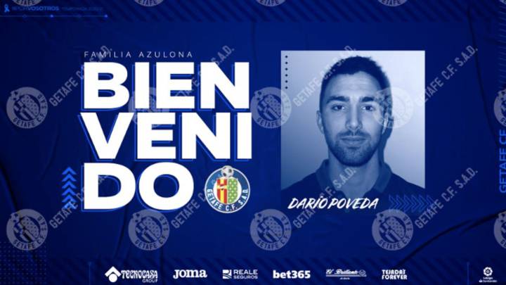 El Atleti cede a Dario Poveda al Getafe una temporada