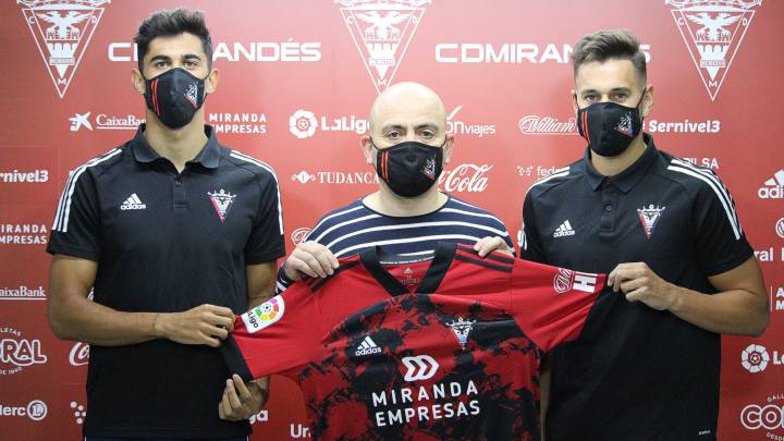 Caballero y Schutte buscan dar lo máximo en el Mirandés