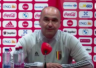 Roberto Martínez, molesto por el posible positivo de Courtois