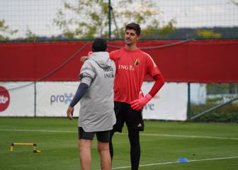 Courtois vuelve al Real Madrid sin jugar con Bélgica