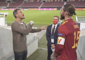 Ramos y Luis Enrique hablan lo que debe decir cuando suba a rematar
