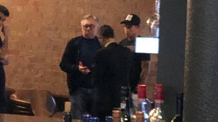 Ancelotti y James