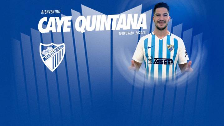 El Málaga hace oficial la llegada de Caye Quintana