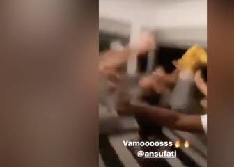 La tremenda celebración del gol en la casa de Ansu Fati
