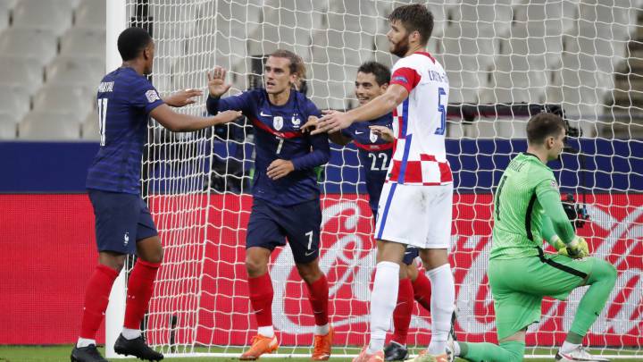 Griezmann celebra un gol