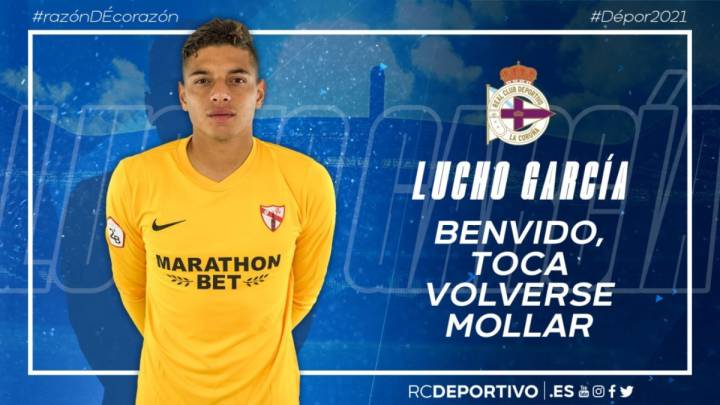 Lucho García nuevo portero del Deportivo