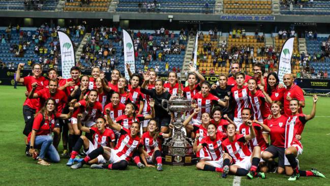 El Athletic Femenino, campeón del Trofeo Carranza en la pasada edición.