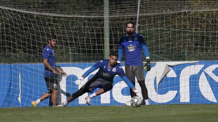 Lucho García y Carlos Abad con el Deportivo