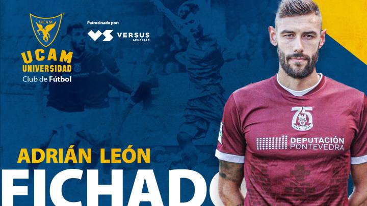 Adrián León llega a La Condomina