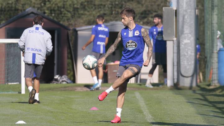 Fede Cartabia con el Deportivo