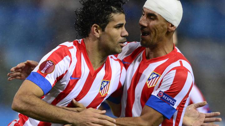 El Cata Díaz, en un partido con el Atlético.