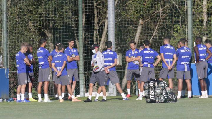 El Deportivo en un entrenamiento