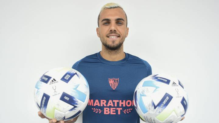 El centrocampista del Sevilla Joan Jordán, antes de la Supercopa ante el Bayern, elogió a Ivan Rakitic y se mostró feliz por no irse a la Premier League.