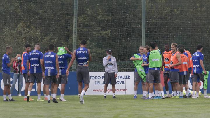 El Deportivo en un entrenamiento