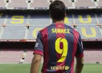 El emotivo homenaje del Barcelona a Luis Suárez