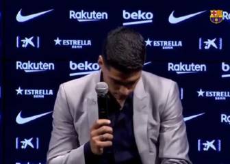 Suárez breaks down in tears at Barcelona farewell