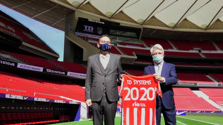 Presentación del acuerdo de colaboración del Atlético con TD Systems
