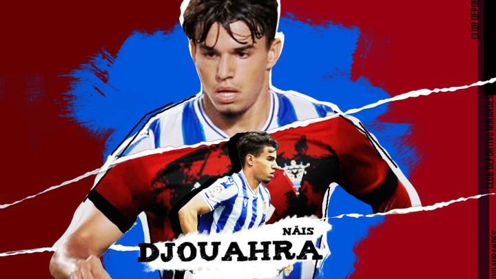 El extremo Djouahra recala como cedido en el Mirandés