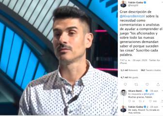 Álvaro Benito se hace famoso en Argentina: le llueven los elogios por su reflexión a AStv que es viral allí