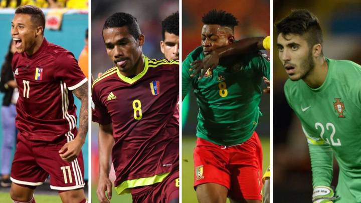 Machís, Yangel Herrera, Eteki y Rui Silva se van con su selección.