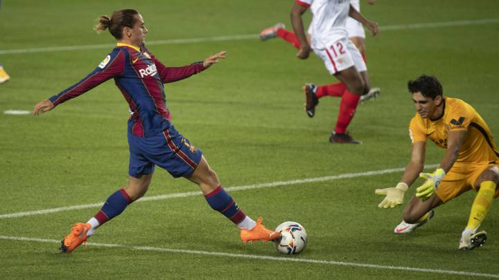 Primer 'toque' a Griezmann