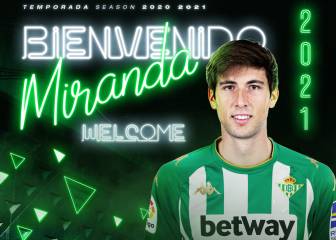 Oficial: Miranda, cedido al Betis