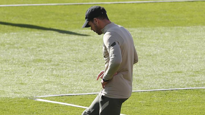 Simeone durante un entrenamiento.