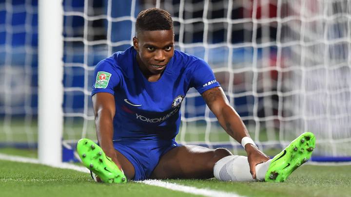 Musonda, en un partido con el Chelsea.