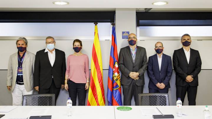 Mesa del Voto de Censura contra la Junta Directiva del FC Barcelona GERMAN PARGA/FCBARCELONA 29/09/2020