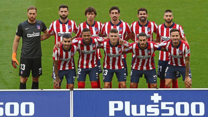 Alineación del Atlético contra el Granada