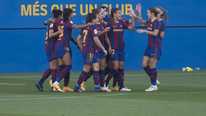 El Barcelona goleó al EDF Logroño.