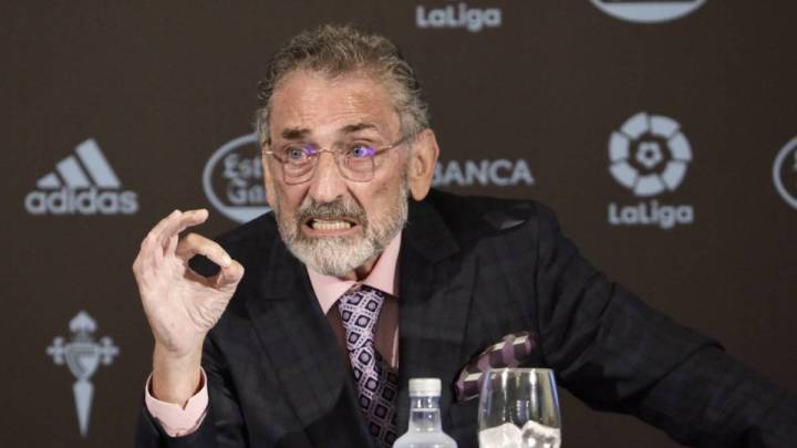 Carlos Mouriño, durante su última comparecencia ante la Prensa a mediados de agosto