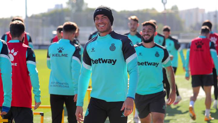 De Tomás, durante un entrenamiento.