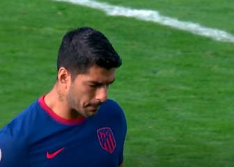 No le gustó para nada: Suárez reaccionó así tras su sustitución