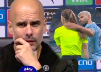 Agüero tocó a una jueza de línea y Pep reaccionó así a la polémica
