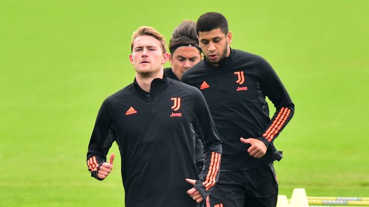 De Ligt entrenando