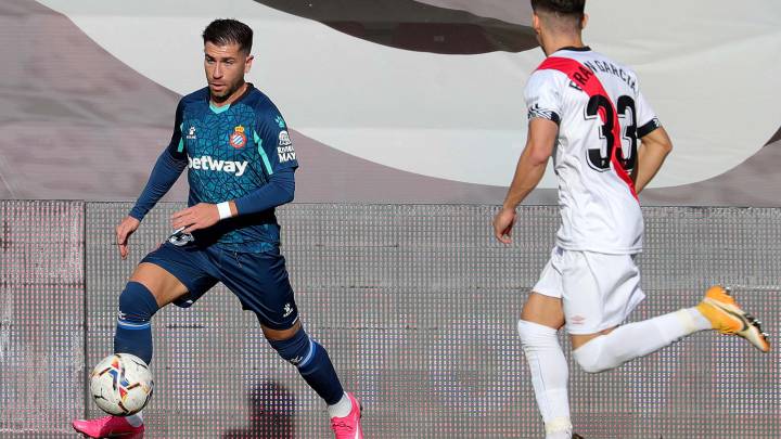 Embarba, en el Rayo-Espanyol.