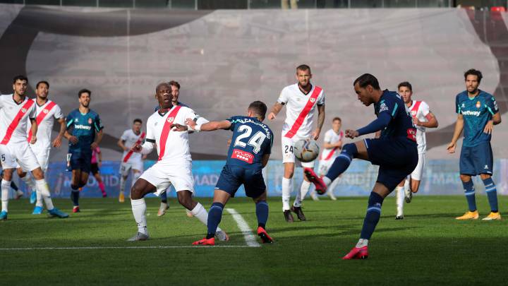 Raúl de Tomás, en el Rayo Vallecano - Espanyol