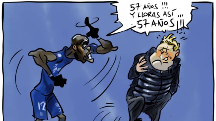 Ya hay viñetas del rifi-rafe entre Nyom y Koeman