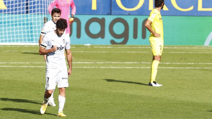 Guedes, tras marcar al Villarreal.