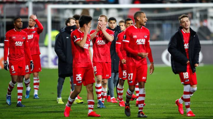 Jugadores del AZ Alkmaar.